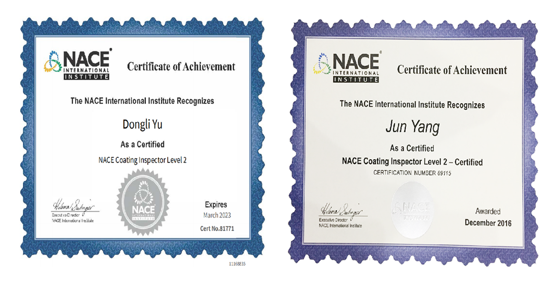 NACE CIP2 证书